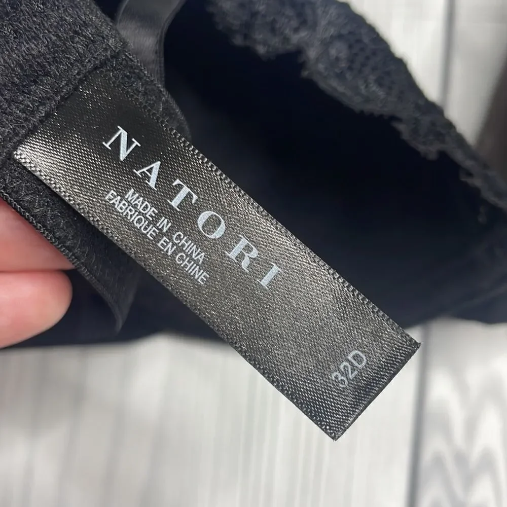 Natori Pure Luxe Contour Bra Black Wireleas bra 32D
